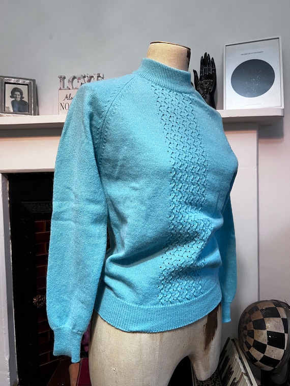 Vintage mint jumper acrylic mix jumper mint green jumper mint vintage knitwear vintage pullover vintage jumper 1950s vintage knitwear Etsy Mexico