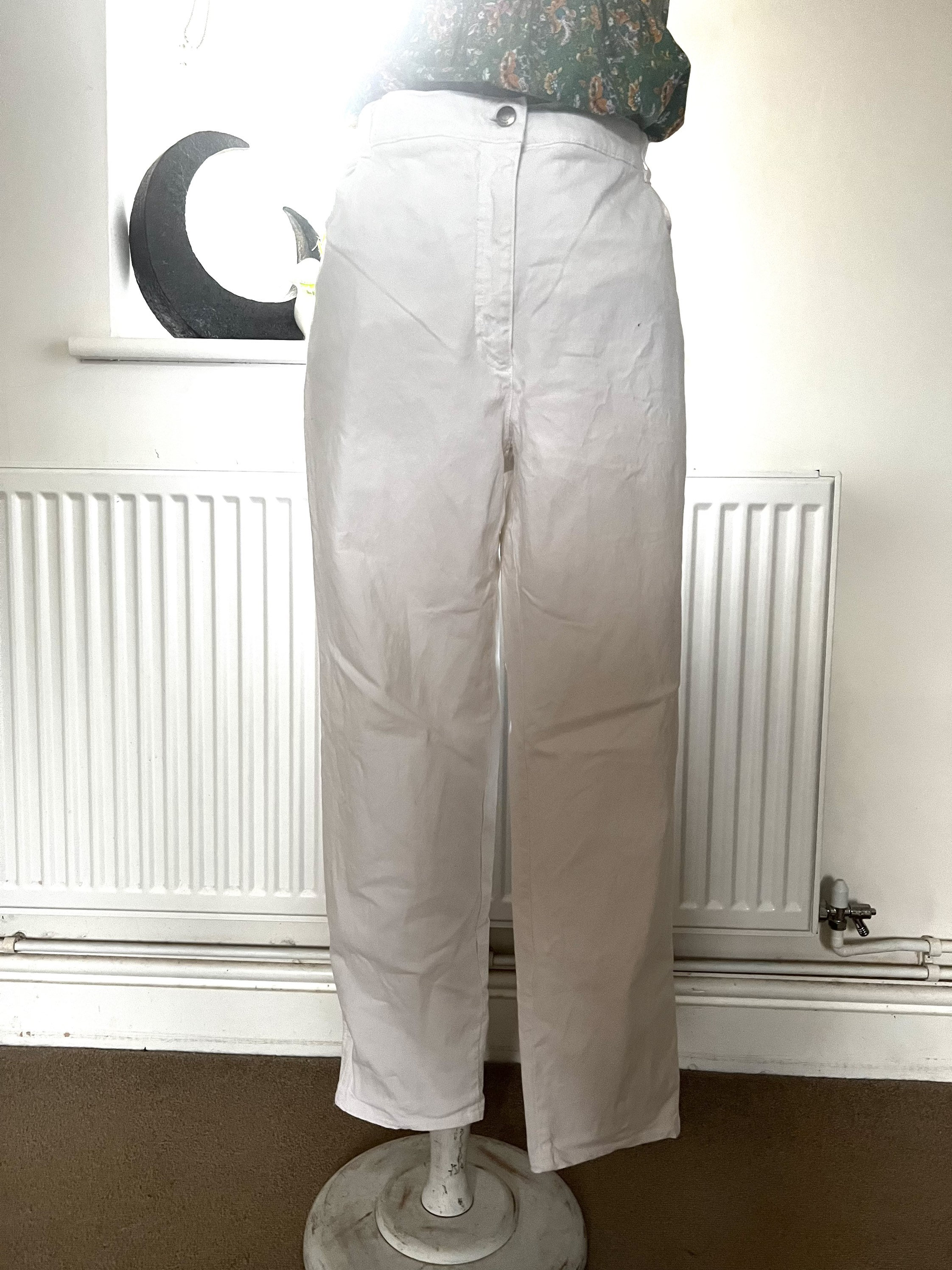 Vintage White Jeans - Brax Magic Stretch White Jeans W36