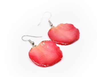 Joias de flores de orquídea verdadeiras • Estúdio de joias Lafleur • Brincos de lótus (rosa) • Flores para o dia das mães