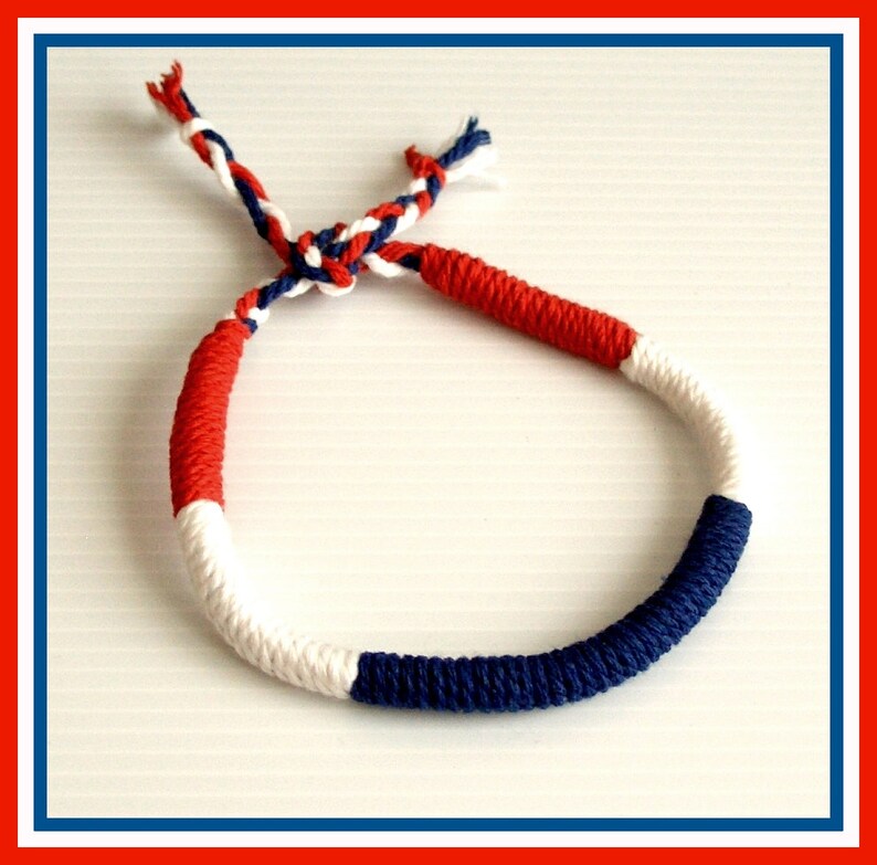 Patriotic bracelet freedom bracelet Memorial Day bracelet July Etsy