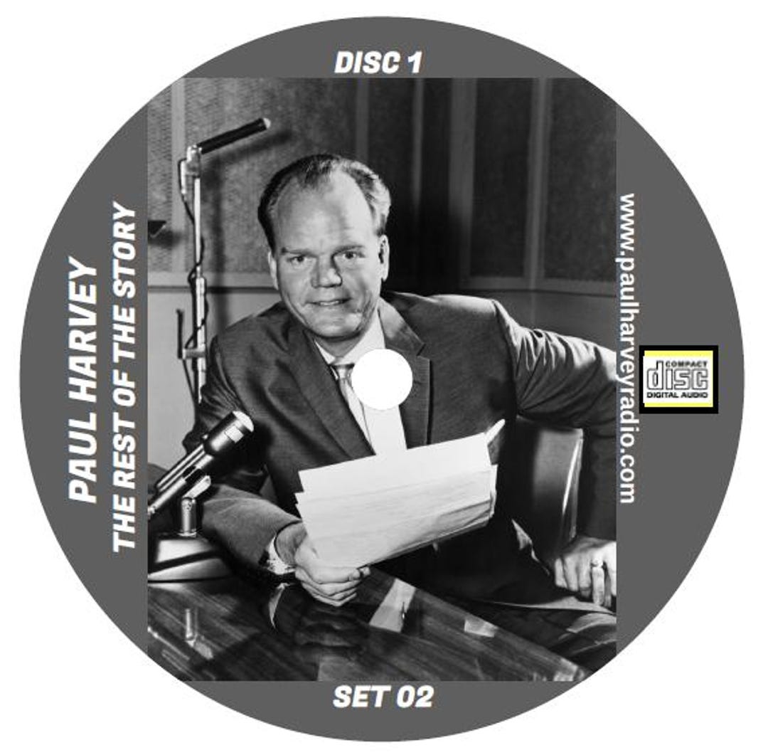 Paul Harvey Set 02 The Rest Of The Story 100 Episodes On 5 Audio Cds Etsy Il 6byi