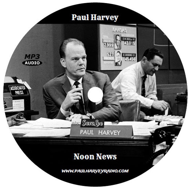 Paul Harvey - Noon News (104 News Broadcasts) Old Time Radio mp3 CD