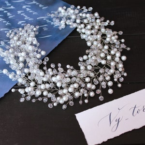 Bridal Tiara Silver Tiara Crystal Bridal Crown Wedding Tiara Bridal hair vine Crystals Bridal Wedding Headband wedding hair accessories
