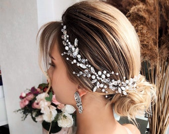 Wedding hair accessories Crystals Hair Vine Wedding Headpiece Bridal hair vine Bridal hair accessories