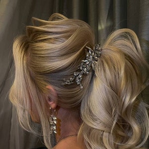 bridal hair jewelry Diamond hair piece