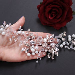 Wedding hair accessories Crystals Hair Vine Wedding Headpiece Bridal hair vine Bridal hair accessories image 5