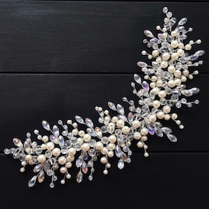 Pearl Bridal Hair Vine