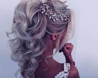 Wedding hair accessories Crystals Hair Vine Wedding Headpiece Bridal hair vine Bridal hair accessories