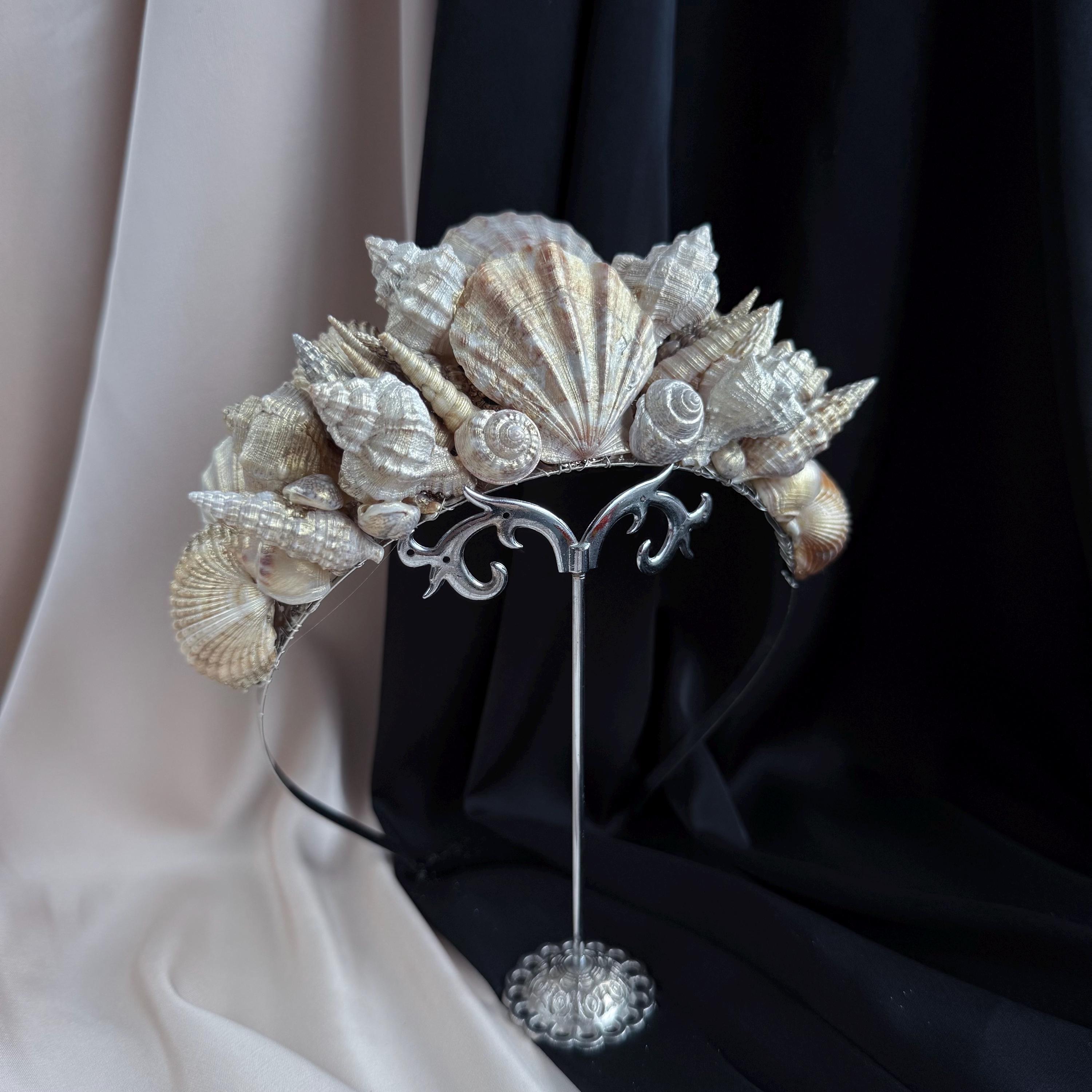 Kopfschmuck Mit Muscheln, Cremeweiß – Meerjungfrau-Accessoire Für Karneval & Kostümpartys
