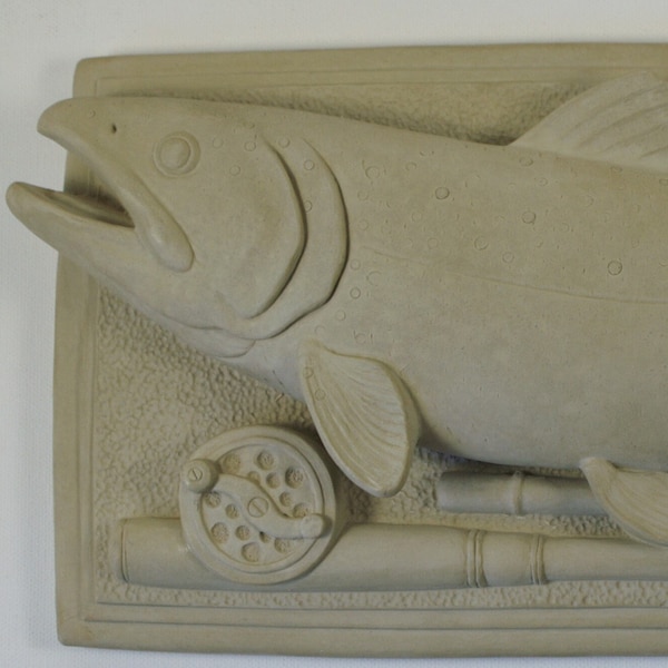 3dRose Ct_3462_1 Rainbow Trout Ceramic Tile, 4-Inch
