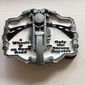 Motorcycle belt buckle biker.