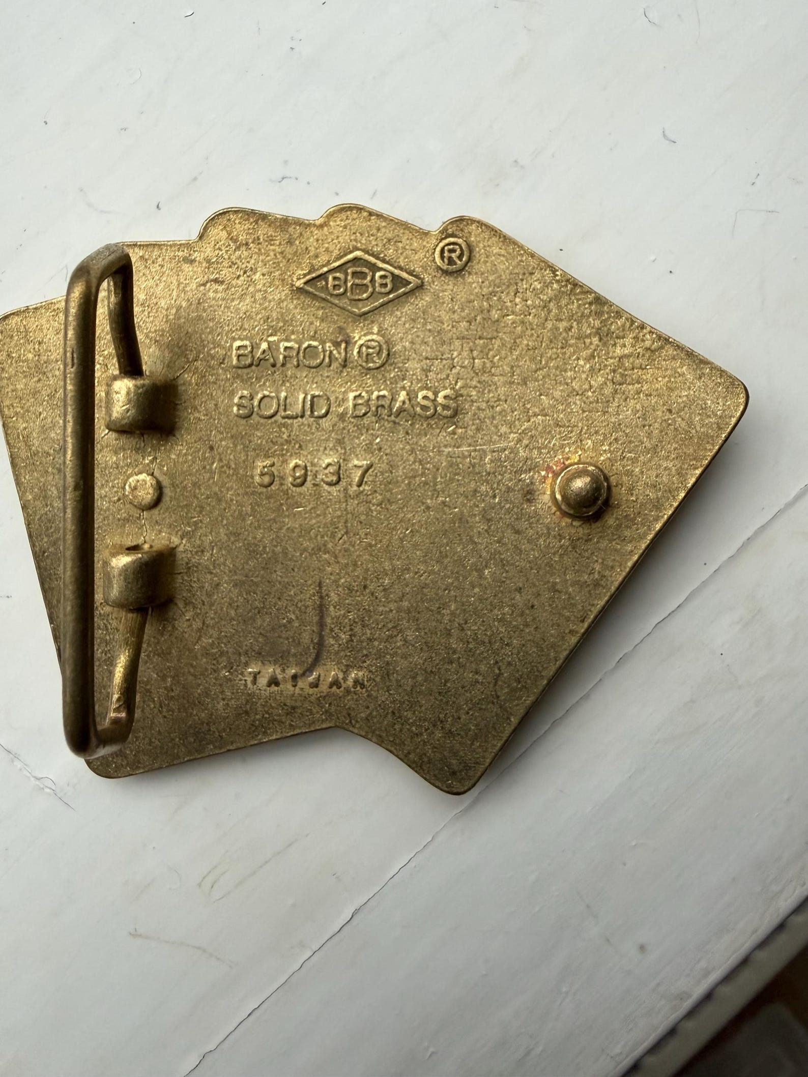 Playing Cards Belt Buckle Vintage Solid Brass Belt Buckle. - Etsy