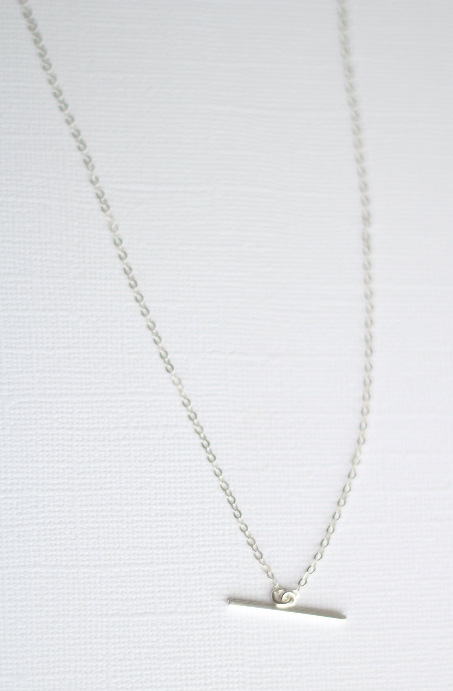 Minimalist Necklacesilver Bar Necklacesimple Silver Etsy