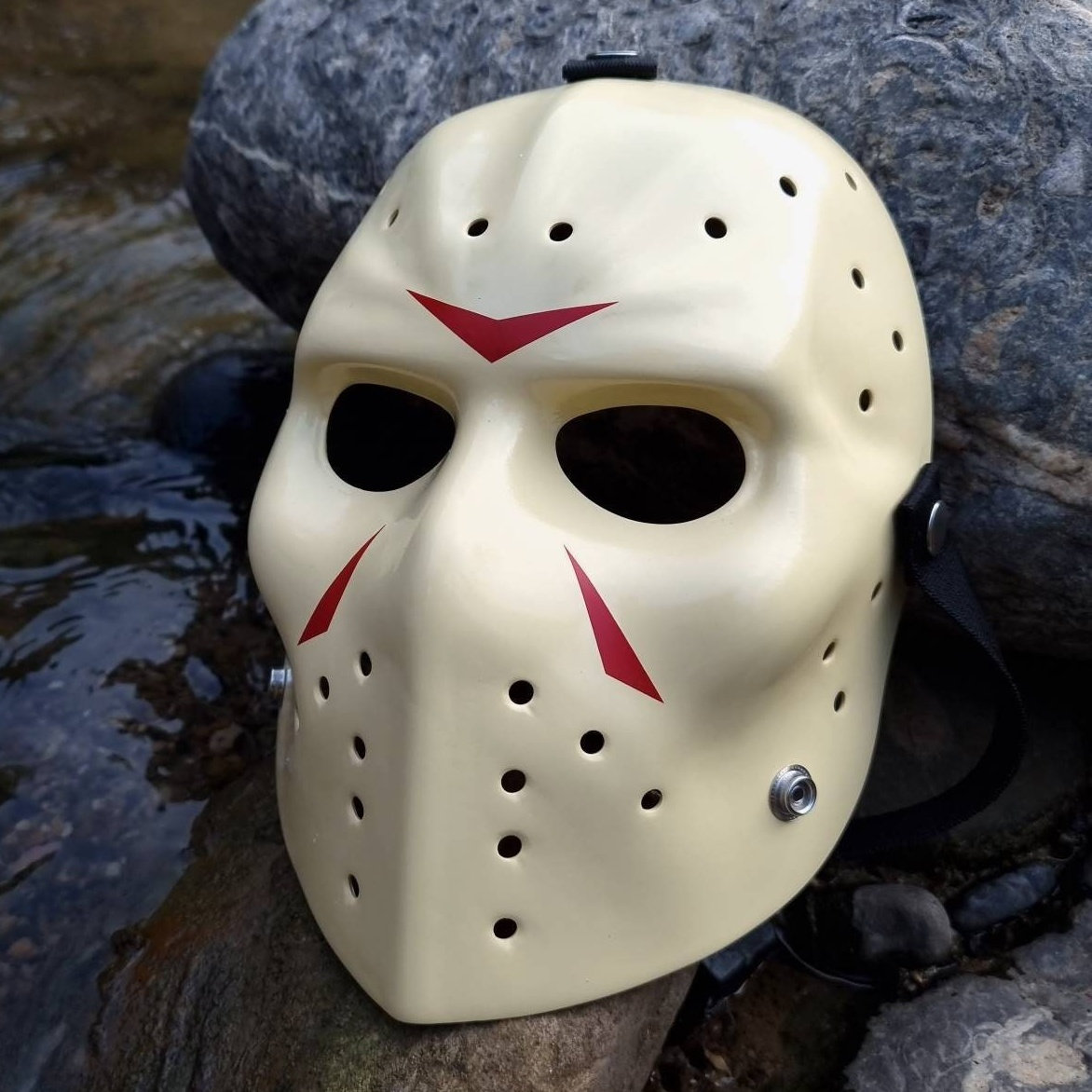 Mask Goalie Vintage Hockey Version Friday The 13th White Original Colecction Premium Quality Camp Crystal Lake