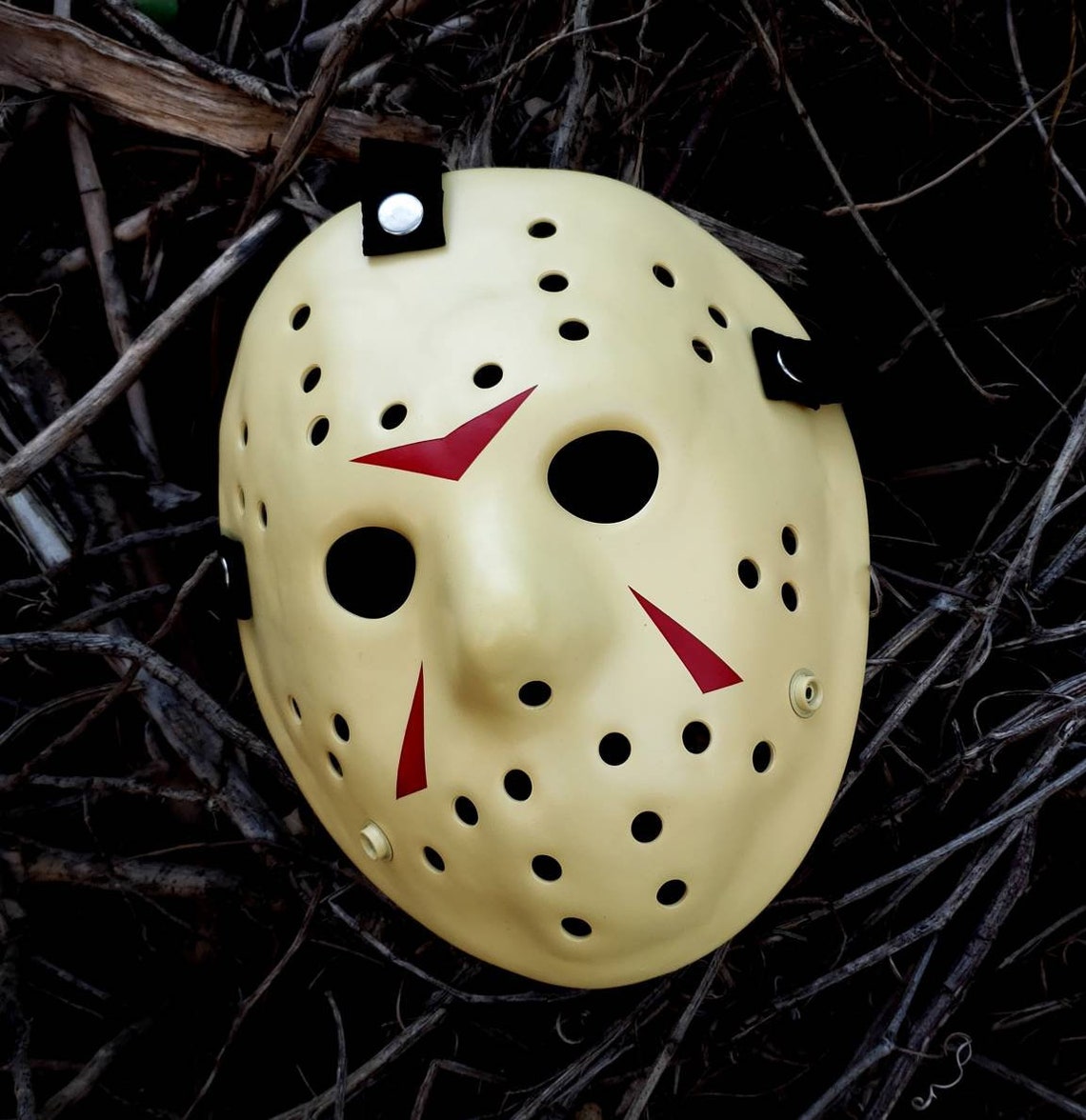 Mask Friday the 13th Jason Voorhees Part 3 Cream White Clean Etsy