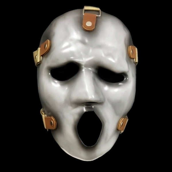 Ghostface Mask Brandon J Cosplay Adjustable Strap Collectible Terror Movie Prop Costume Display slasher scream horror mask.