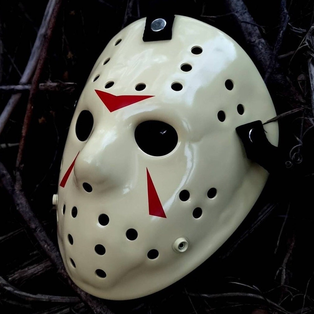 Mask hockey Jason Part 3 Cream Clean White.