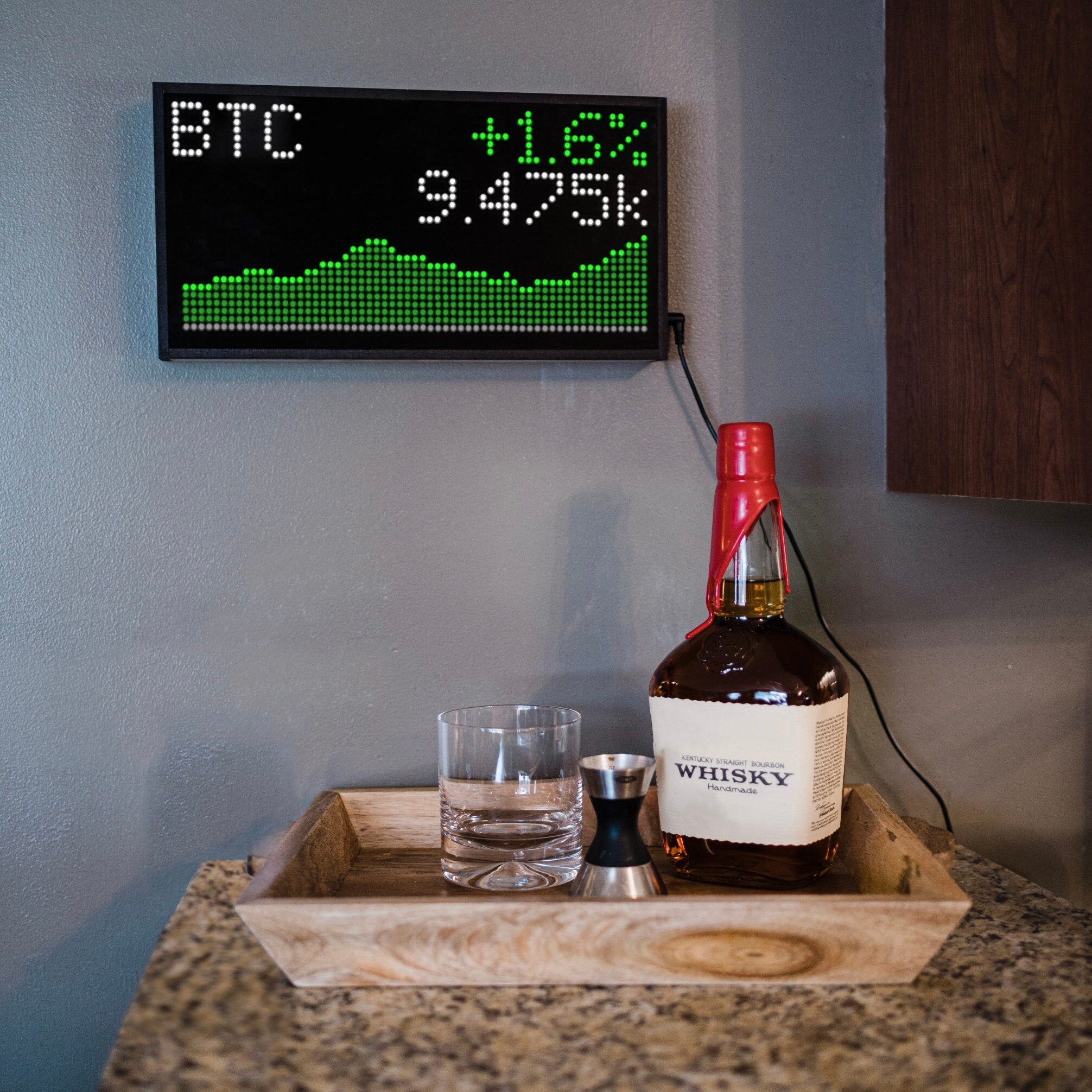 LED Ticker Wifi Clock With Weather Sports Stocks Cryptos Etsy