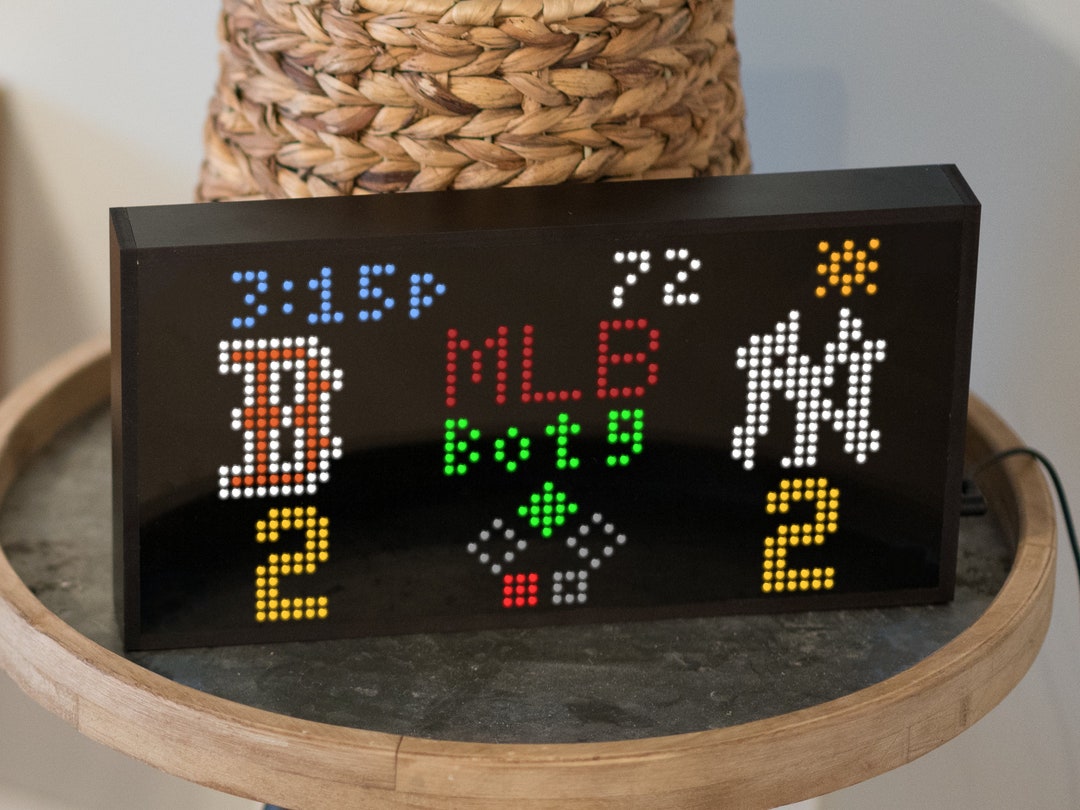 LED Ticker Handmade Smart Display With Weather Sports Etsy UK