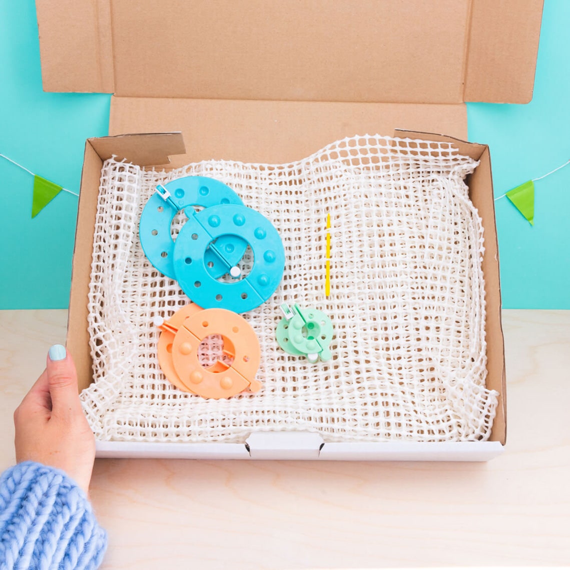 Pom Pom Rug Craft Kit With Wool Etsy