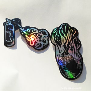 Holografisch stickerpakket! Aarde in brand versus empathie :)