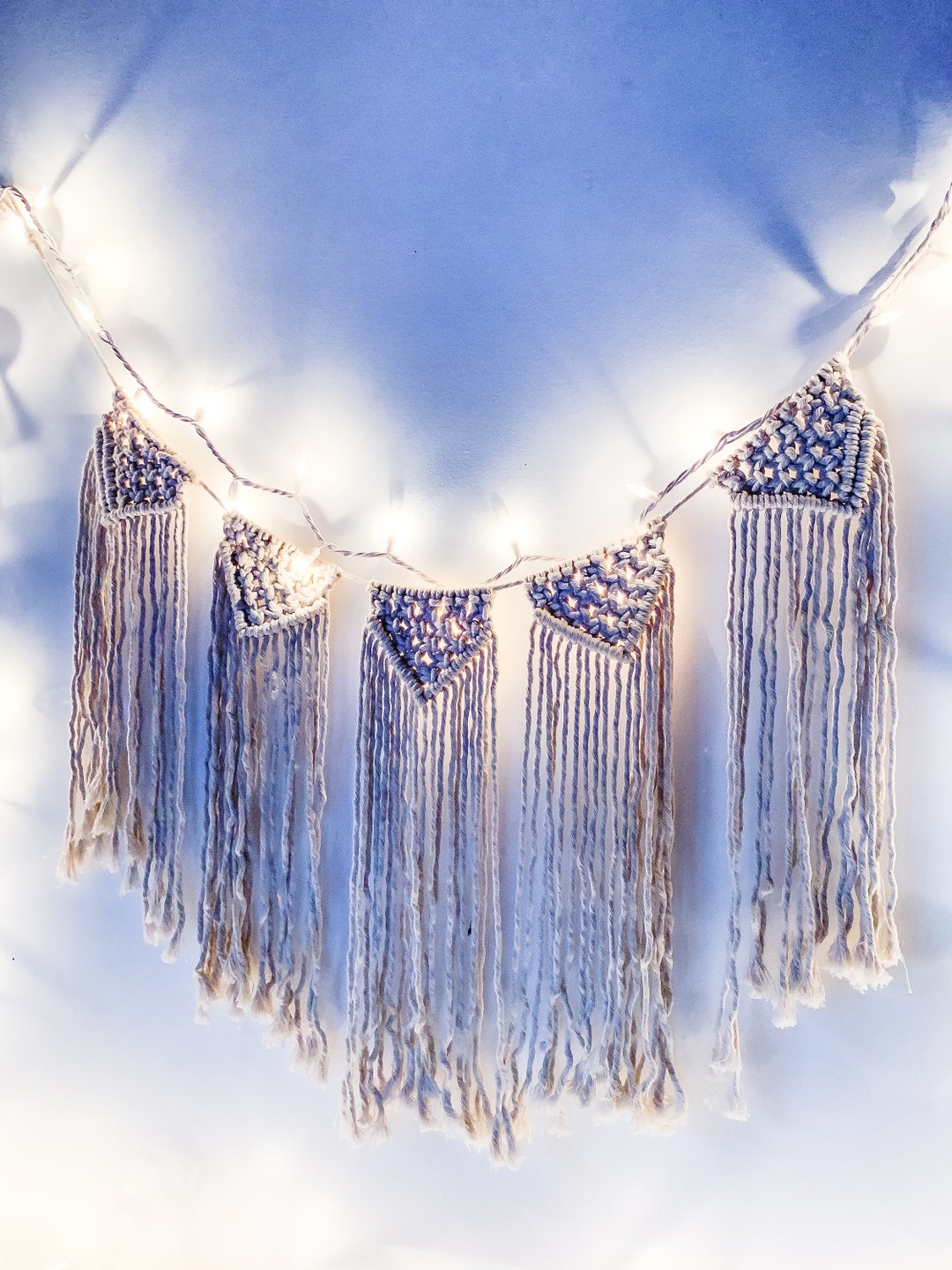 Headboard Garland Window Garland Macramé Wall Hanging Etsy.de