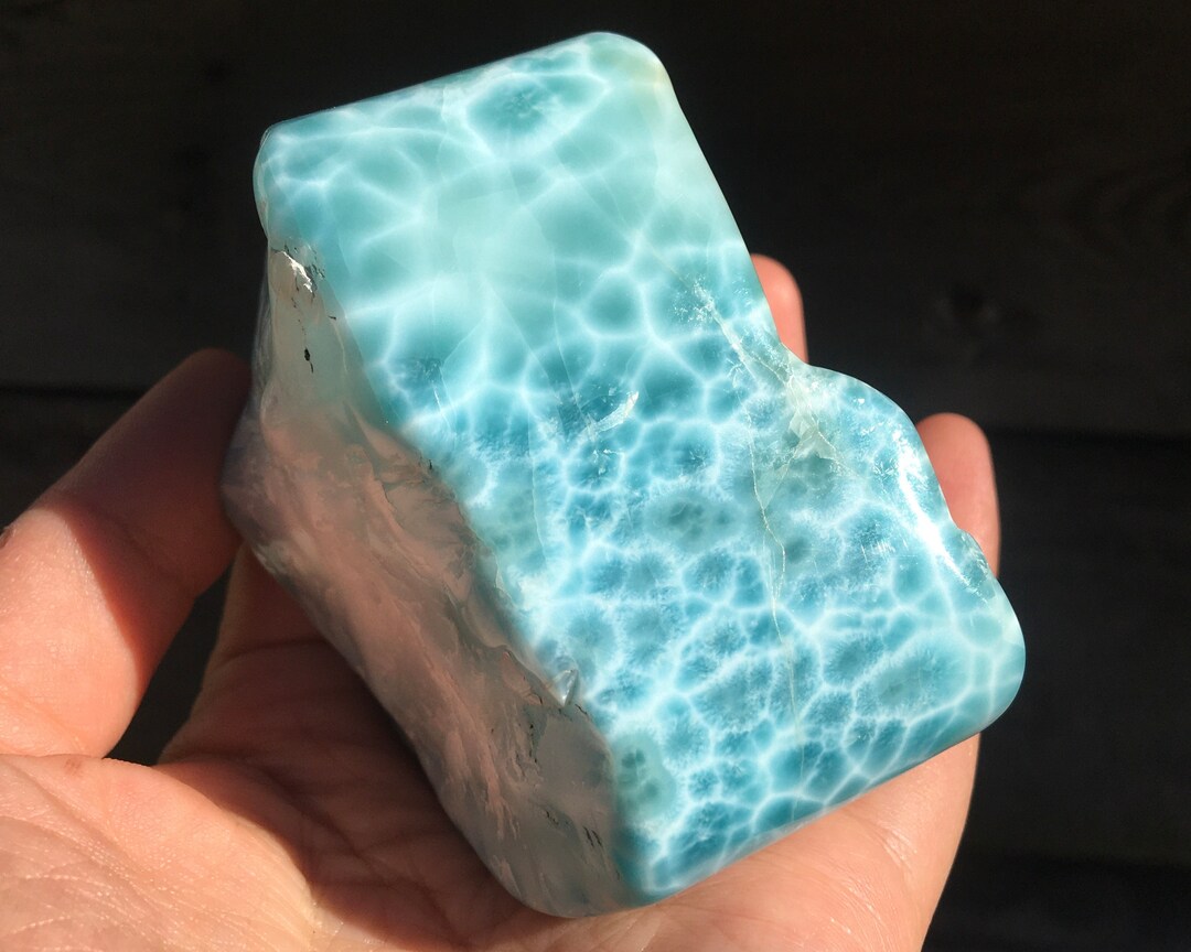 Large High Quality Larimar Freeform, Larimar Chunk High Translucency Etsy