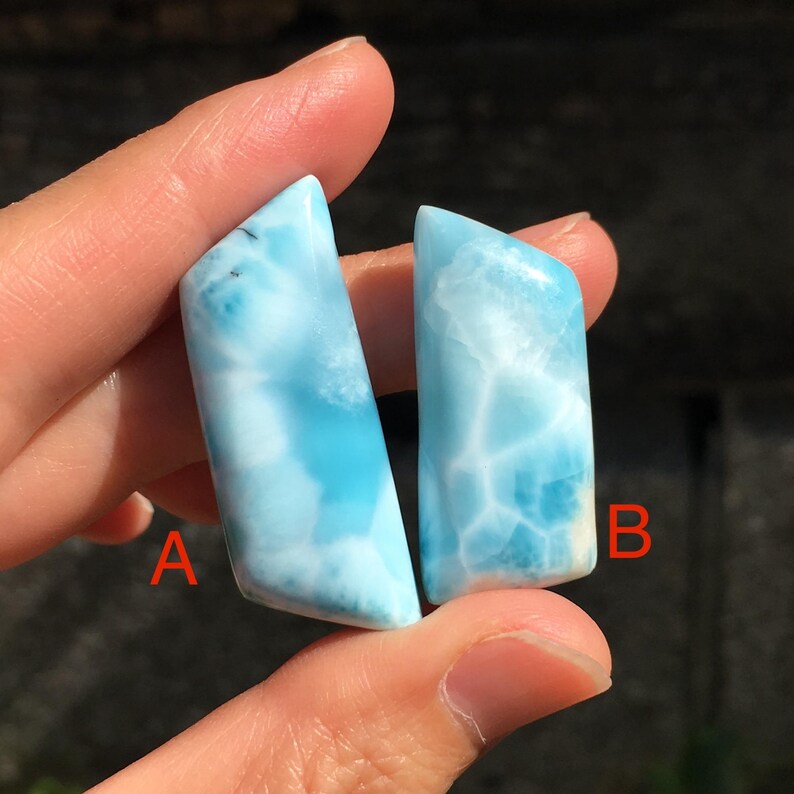 Larimar Cabochons, Larimar Crystal From Dominican Republic - Etsy