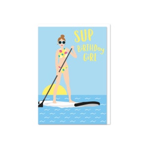 SUP Birthday Girl Card