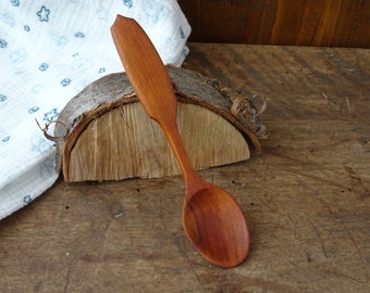 Handmade Small Wooden Spoon For Coffee, Hand Carved Wooden Teaspoon, Wooden Ice Cream Spoon