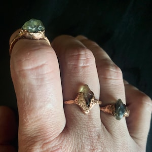 Oregon Sunstone Copper Rings