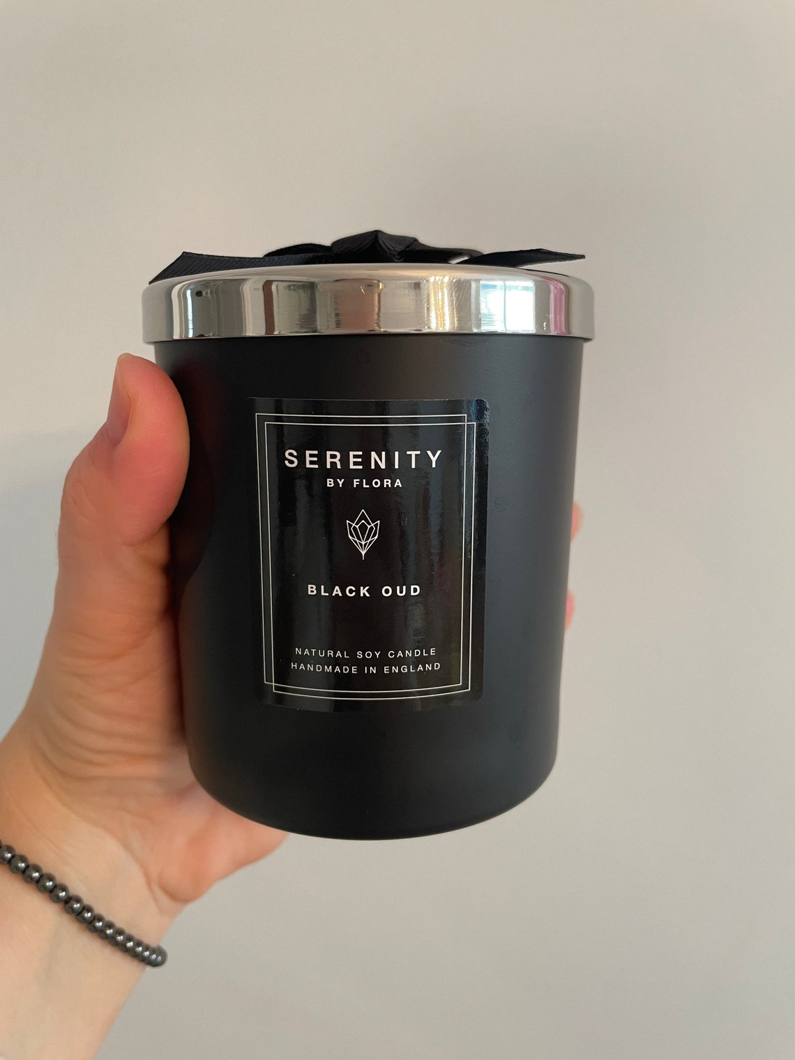 Black Oud Luxury Soy Candle handmade with natural oils slow Etsy