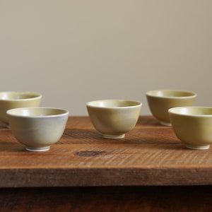 Handmade Eggshell Light Yellow Glazed Teacup