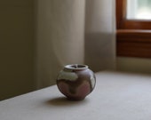 Handmade Soda Firing Pink Sand Ocean Tea Jar