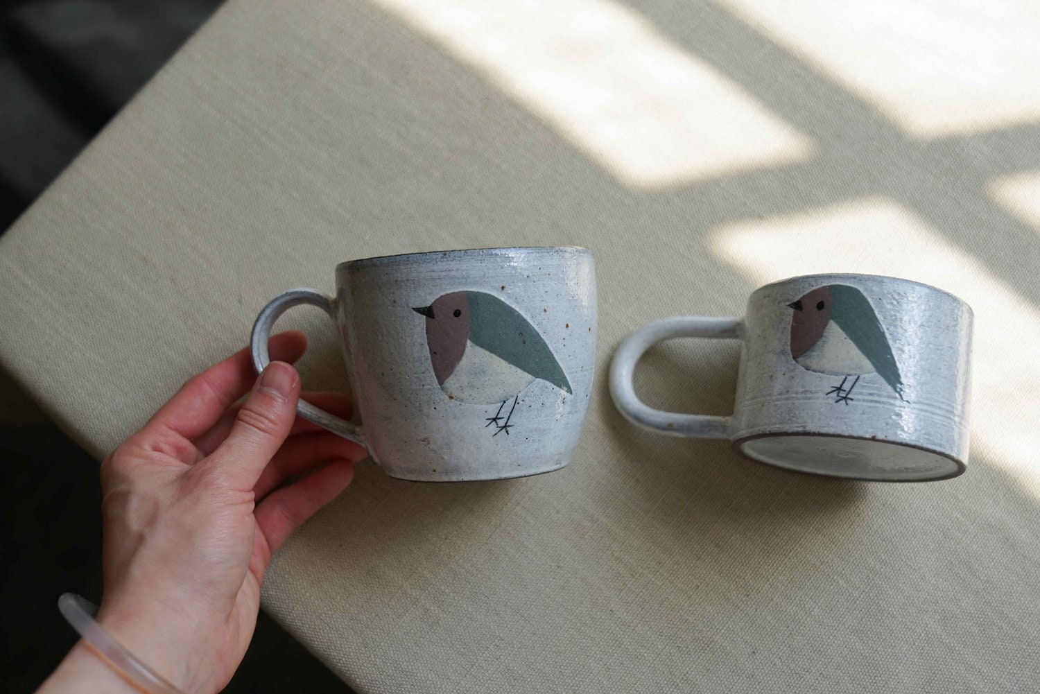 discounts cheap on sale Hand-Painted Bird Tea/Coffee Mug