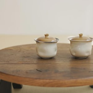 Handmade Smoky Yellow Gaiwan
