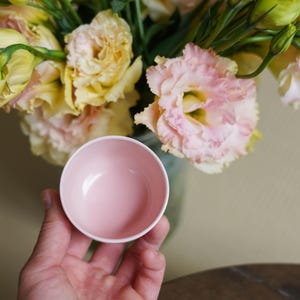 Handmade Pink Glazed Teacup