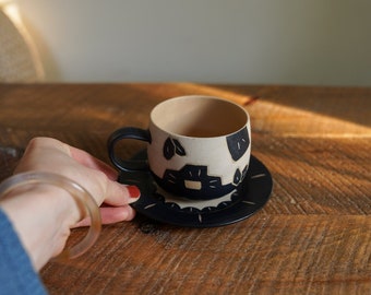 Tazza in ghisa azzurra e argento - Erboristeria Corradi