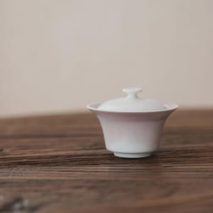 Handmade Petite Light Pink Glaze Gaiwan