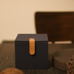 Navy Blue Square Teapot Gift Box