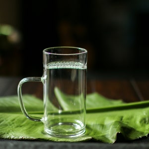 Glass Tea Mug with Built-in Filter