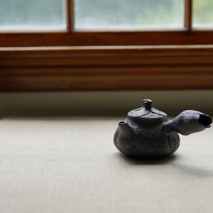 Blooming Flower & Full Moon Side-Handle Teapot