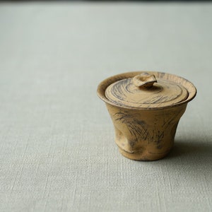 Handmade Matte Earthy Glaze Ripple Gaiwan