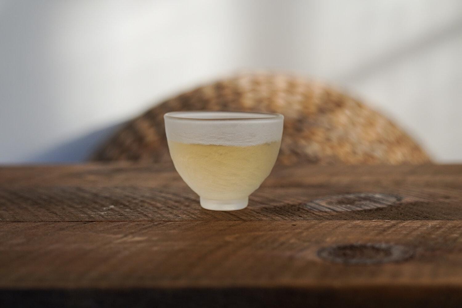 Winter Frost Glass Teacup (Big)