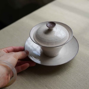 Handmade White Glazed Fenyin Tea Tray