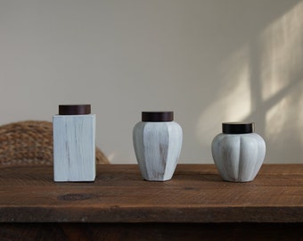 Chalk White Tea Jar