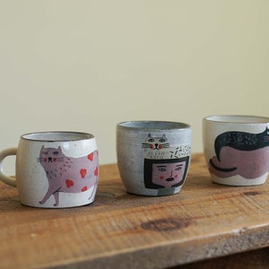 Hand-Painted Pink Theme Tea/Coffee Mug