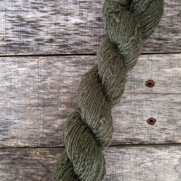 Army Green 100% Cashmere Recycled Yarn