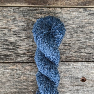 Cobalto Azul 100% Lana Merino, Hilo Reciclado