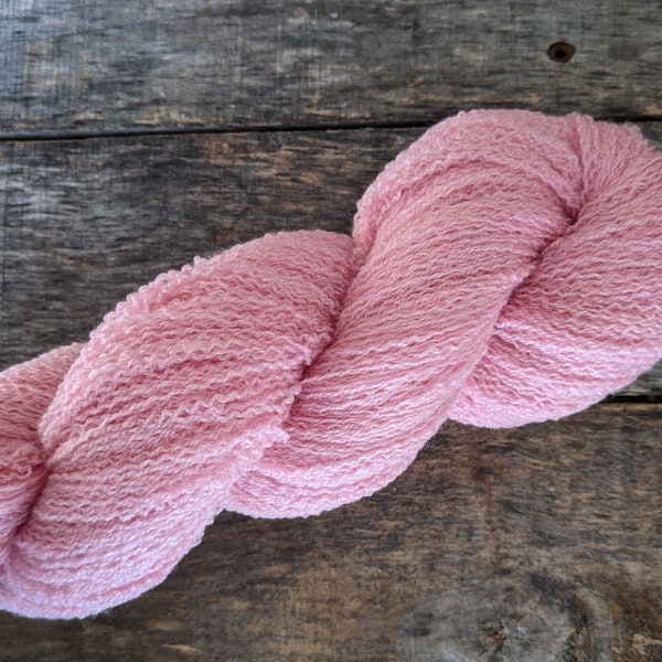 Baby Pink 100% Merino Wool, Recycled Yarn